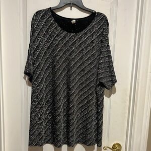 Perseption Black and Silver Tunic